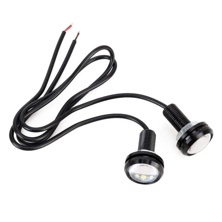 2 PCS 2W Car Auto Eagle Eyes Fog Light Turn Light with 12 SMD-4014 LED Lamps, DC 12V Cable Length...