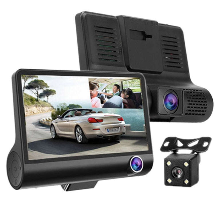 4.0 inch IPS Screen 5.0 Mega Pixels 170 Degrees Wide Angle Full HD 1080P 3 Channels Video Car DVR...