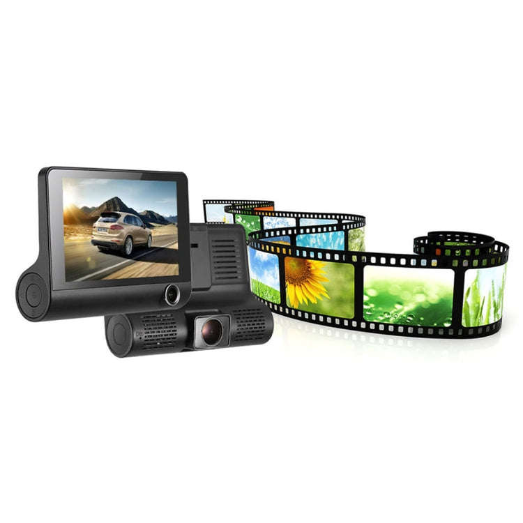 4.0 inch IPS Screen 5.0 Mega Pixels 170 Degrees Wide Angle Full HD 1080P 3 Channels Video Car DVR...