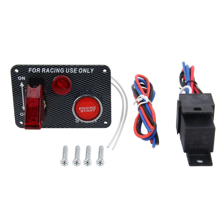 Auto Racing Switch Cover Toggle Switch 12V 20A Panels Red Racing Ignition Switch Panel Engine Sta...