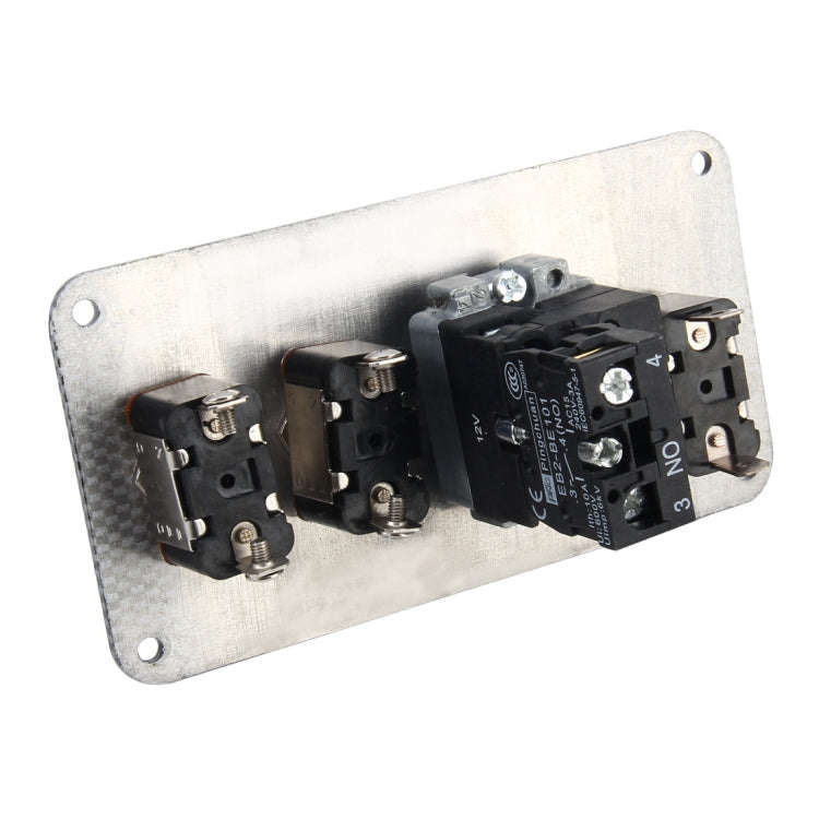 Racing Car Ignition Switch Panel Engine Start Start Push Button LED Racing Toggle Switch 12V Carb...