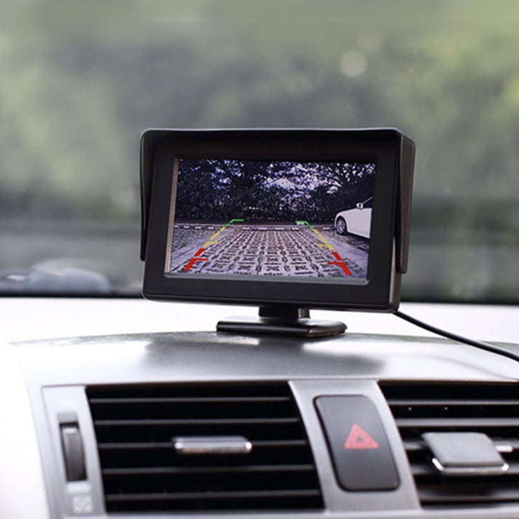 Universal 4.3 inch Car High Definition Monitor with Adjustable Angle Holder, Support Reverse Auto...