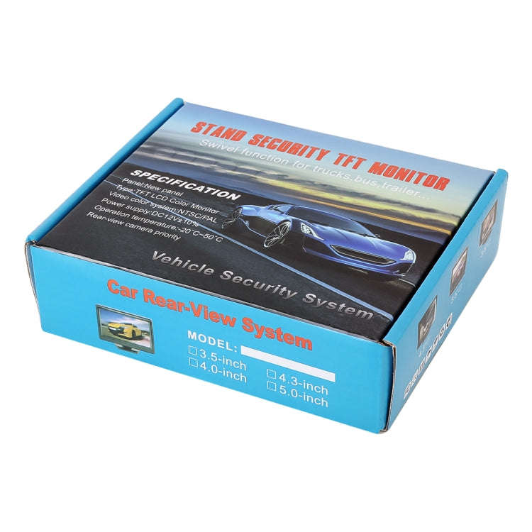 Universal 4.3 inch Car High Definition Monitor with Adjustable Angle Holder, Support Reverse Auto...