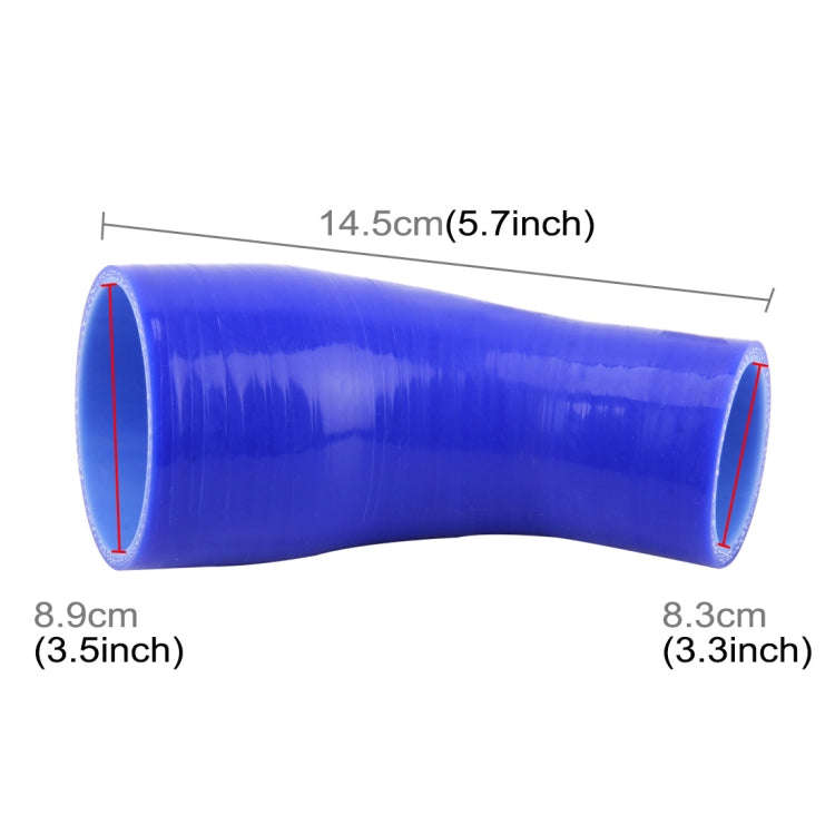 Universal 83-89mm 45 Degrees Car Constant Diameter Silicone Tube Elbow Air Intake Tube Silicone I...