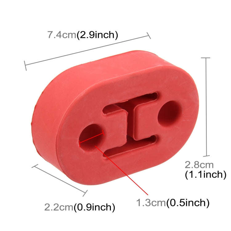 Universal Car Two Holes Adjustable Rubber Mounting Bracket Exhaust Tube Hanging Rubber Tube Car E...