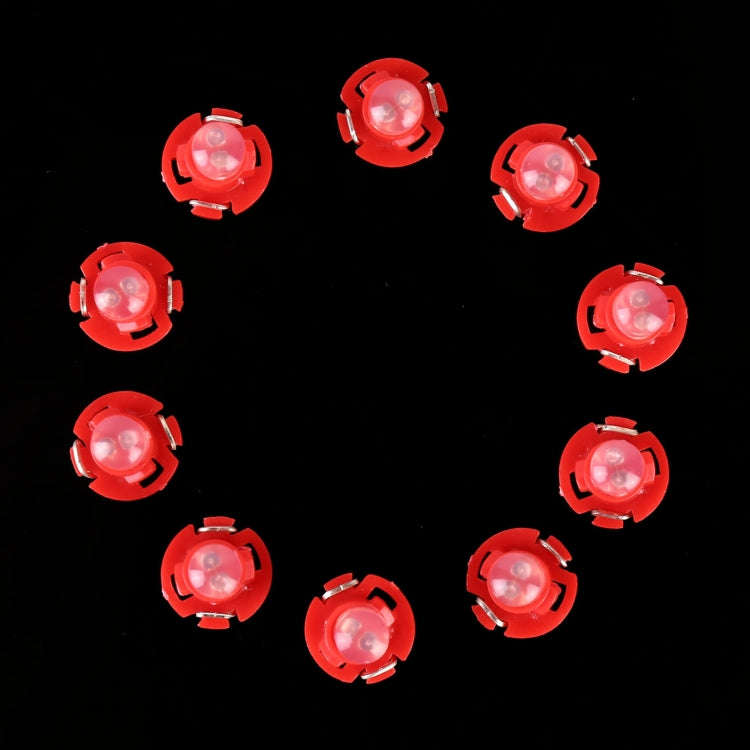 10PCS 2W T4.2 Wedge Instrument Panel LED Light Dashboard Gauge Cluster Indicator Lamp Bulb(Red Li...