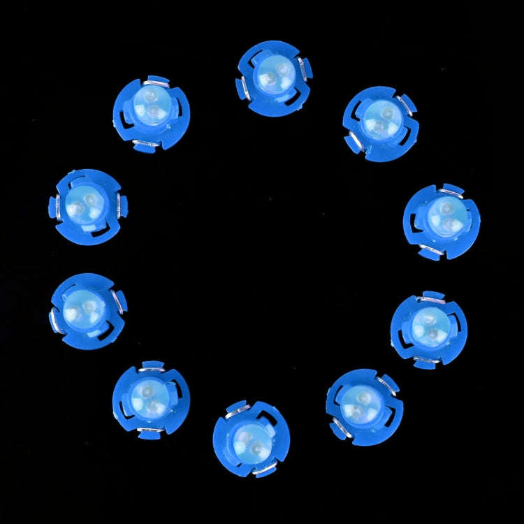 10 PCS 2W T4.2 Wedge Instrument Panel LED Light Dashboard Indicator Lamp Bulb(Ice Blue Light)