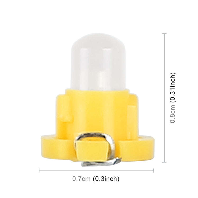 10PCS 2W T4.2 Wedge Instrument Panel LED Light Dashboard Gauge Cluster Indicator Lamp Bulb(Yellow...