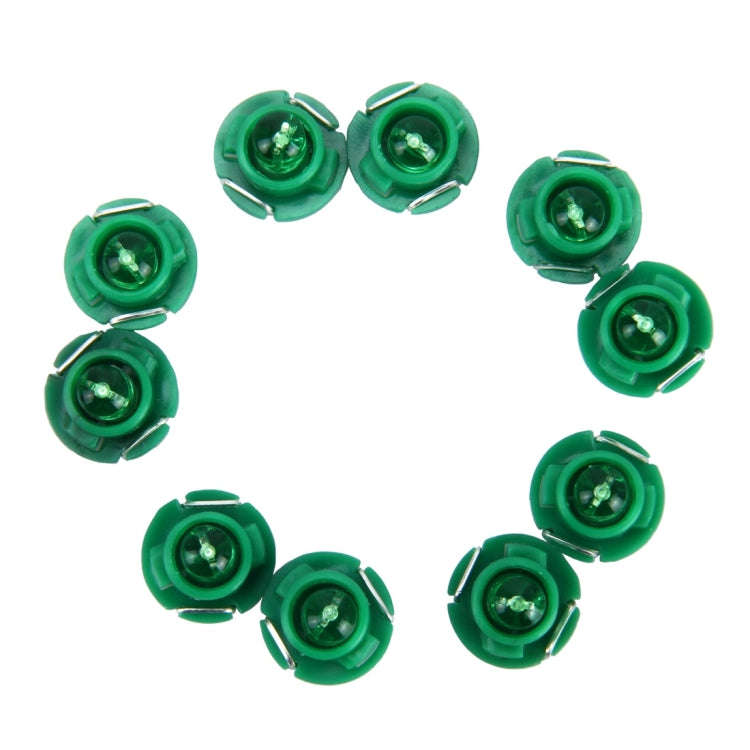 10PCS 2W T4.7 Wedge Instrument Panel LED Light Dashboard Gauge Cluster Indicator Lamp Bulb (Green...