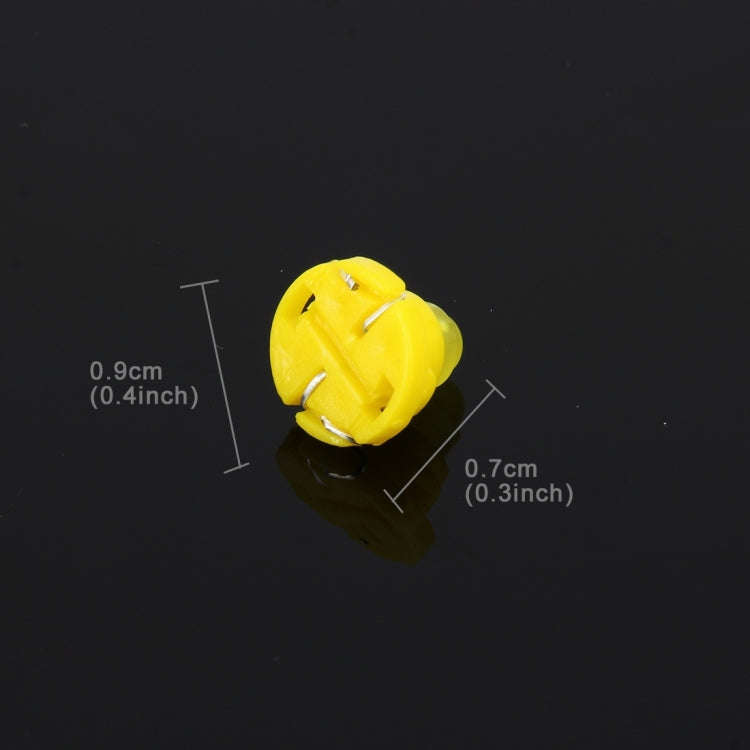 10PCS 2W T4.7 Wedge Instrument Panel LED Light Dashboard Gauge Cluster Indicator Lamp Bulb (Yello...