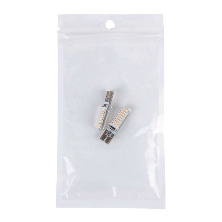 2PCS T10 3W 16 SMD-4014 LEDs Car Clearance Lights Lamp, DC 12V(Pink Light)