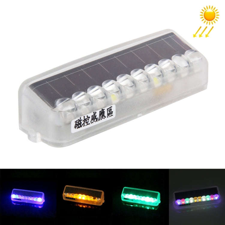 Car Styling Solar Warning Flash LED Anti-collision Decorative Light(Colorful Light)