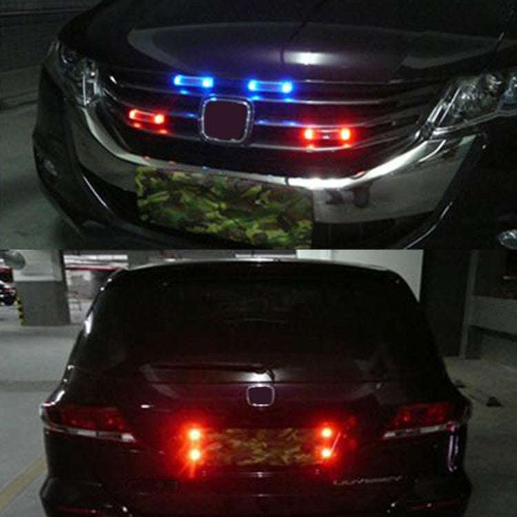 Car Styling Solar Warning Flash LED Anti-collision Decorative Light(Colorful Light)