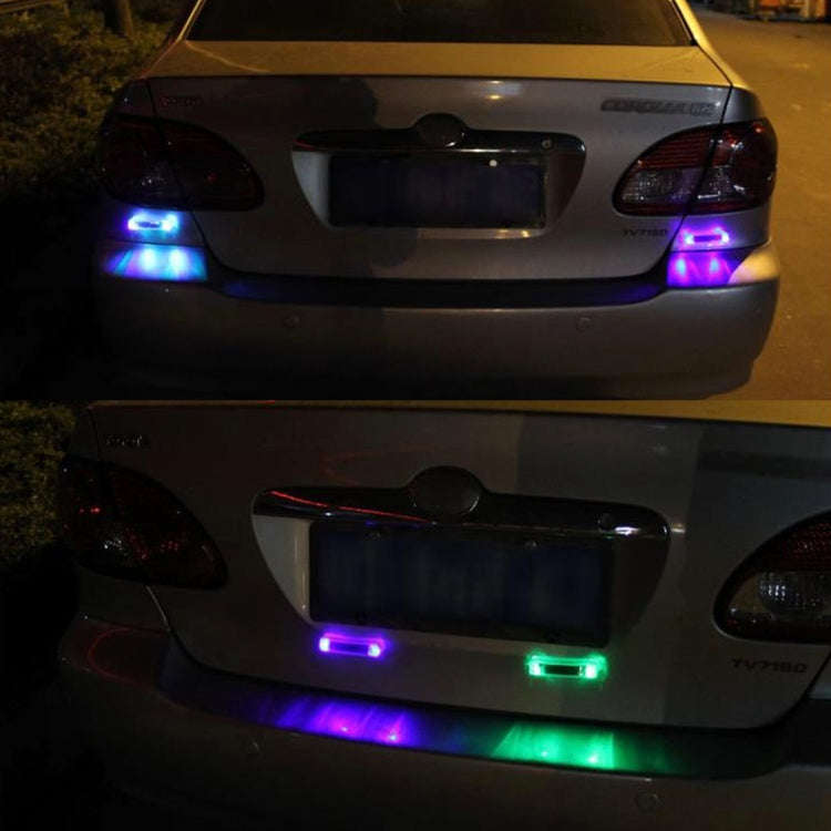 Car Styling Solar Warning Flash LED Anti-collision Decorative Light(Colorful Light)