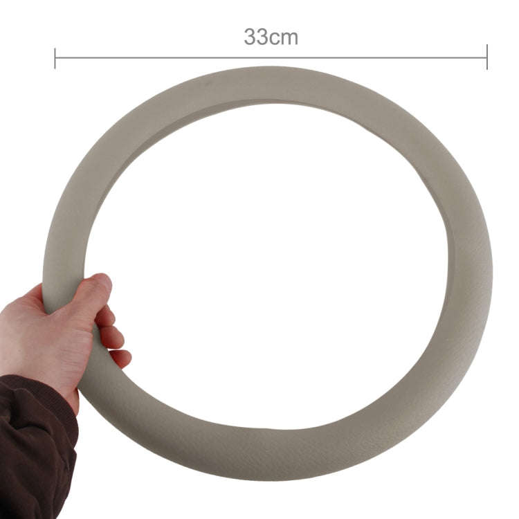 Crocodile Texture Universal Rubber Car Steering Wheel Cover For 34-48cm Wheel (Blue)