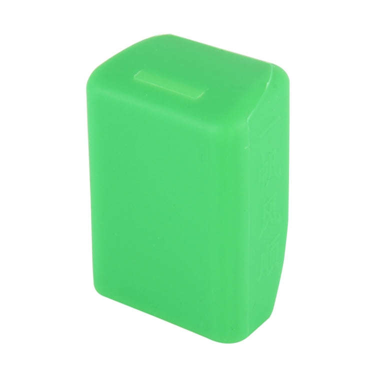 Safe Rubber Car Seat Belt Clips Locking Buckles Protective Cover(Green)