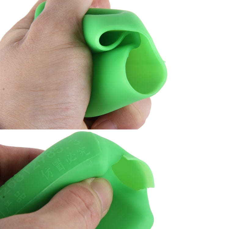 Safe Rubber Car Seat Belt Clips Locking Buckles Protective Cover(Green)
