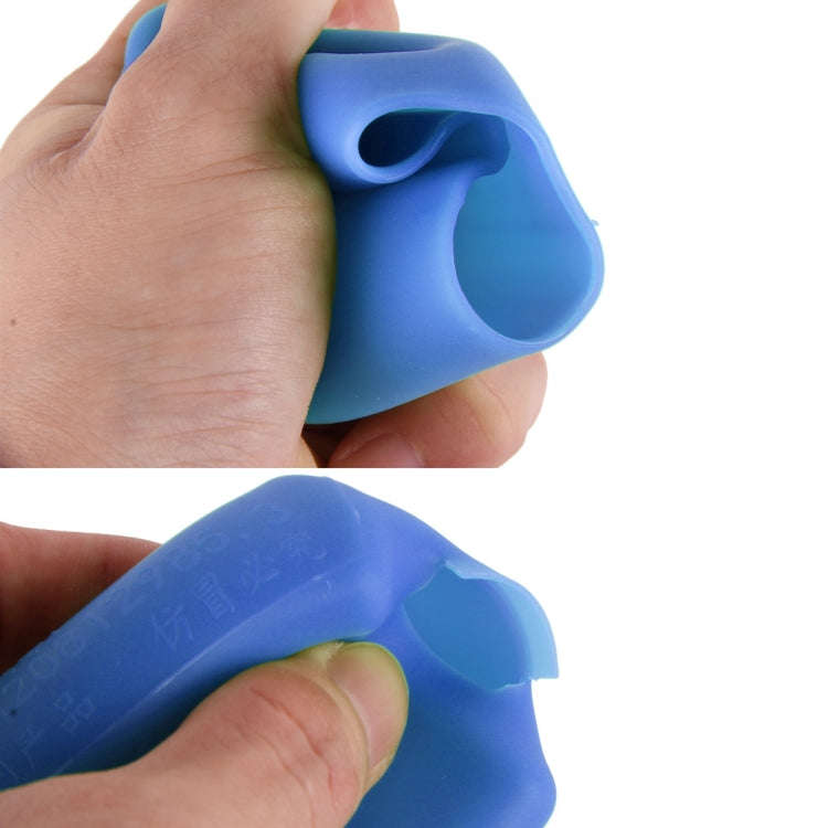 Safe Rubber Car Seat Belt Clips Locking Buckles Protective Cover(Blue)