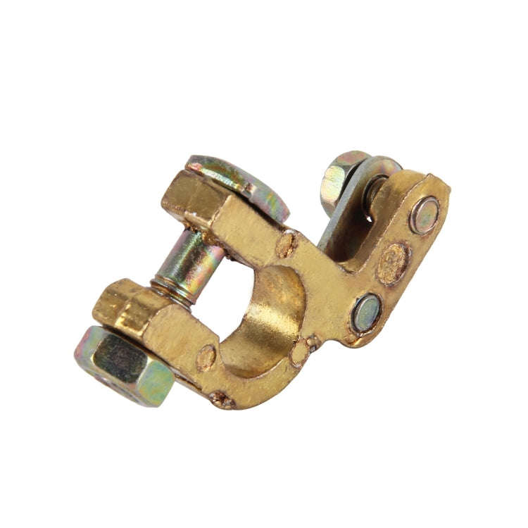 2 PCS Brass Positive and Negative Car Battery Connectors Terminals Clamps Clips, Inner Diameter: ...