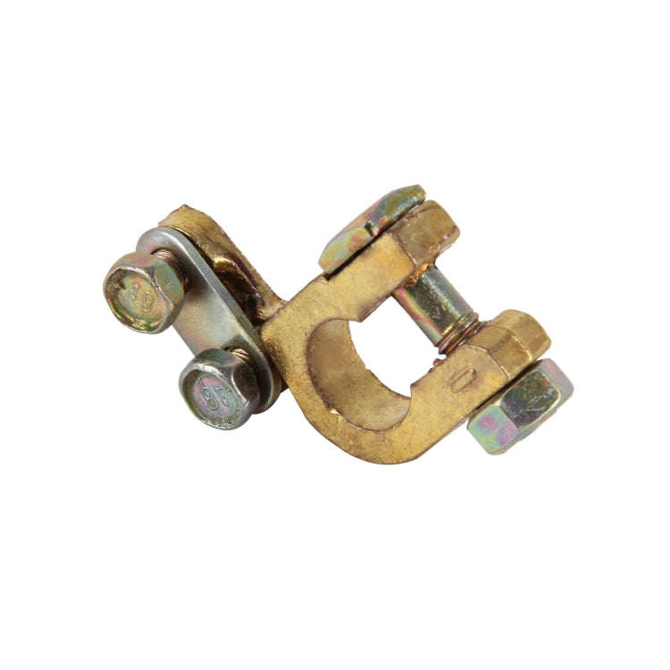2 PCS Brass Positive and Negative Car Battery Connectors Terminals Clamps Clips, Inner Diameter: ...