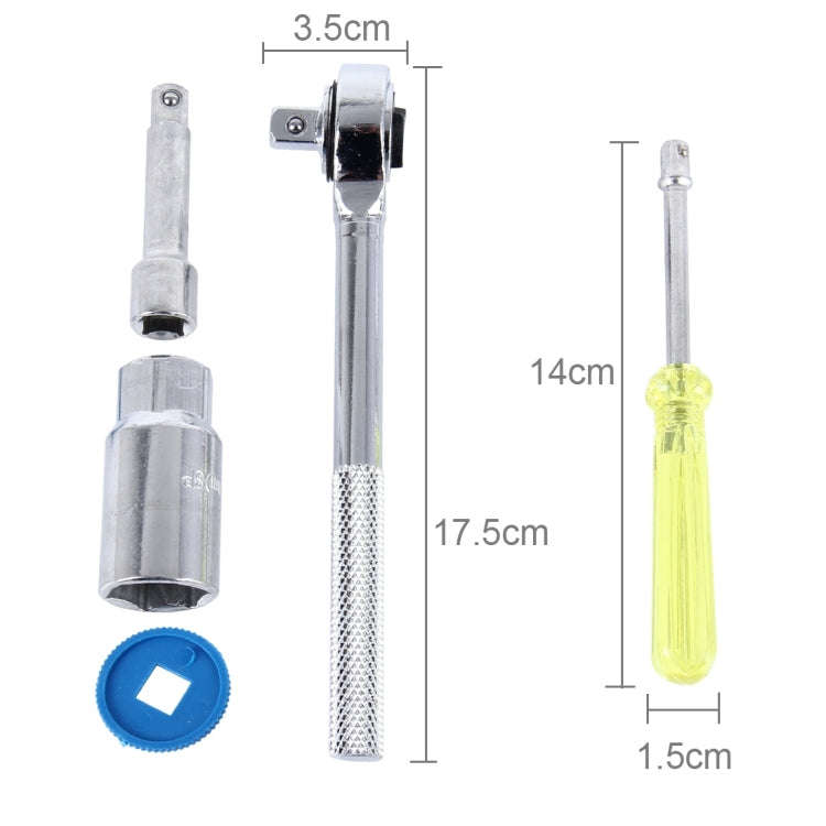 AIWA 40 PCS Automobile Motorcycle Tool Box Set Socket Wrench Sleeve Suit Hardware Auto Car Repair...