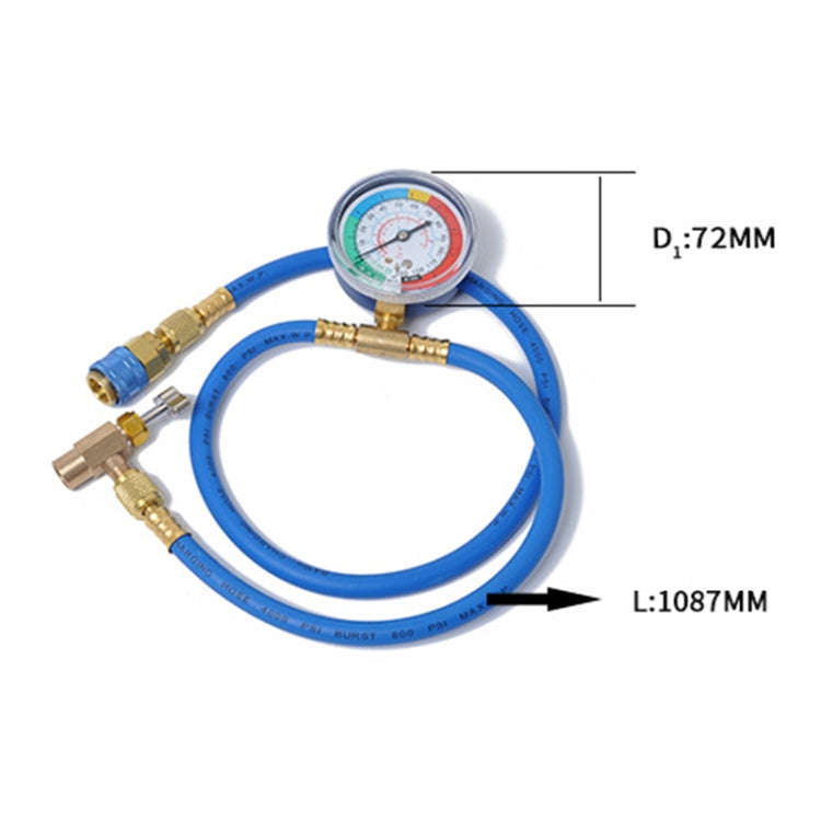Pressure Gauge Air Conditioning Fluoride Table Snow Pressure Gauge Refrigerant Single Table Air C...