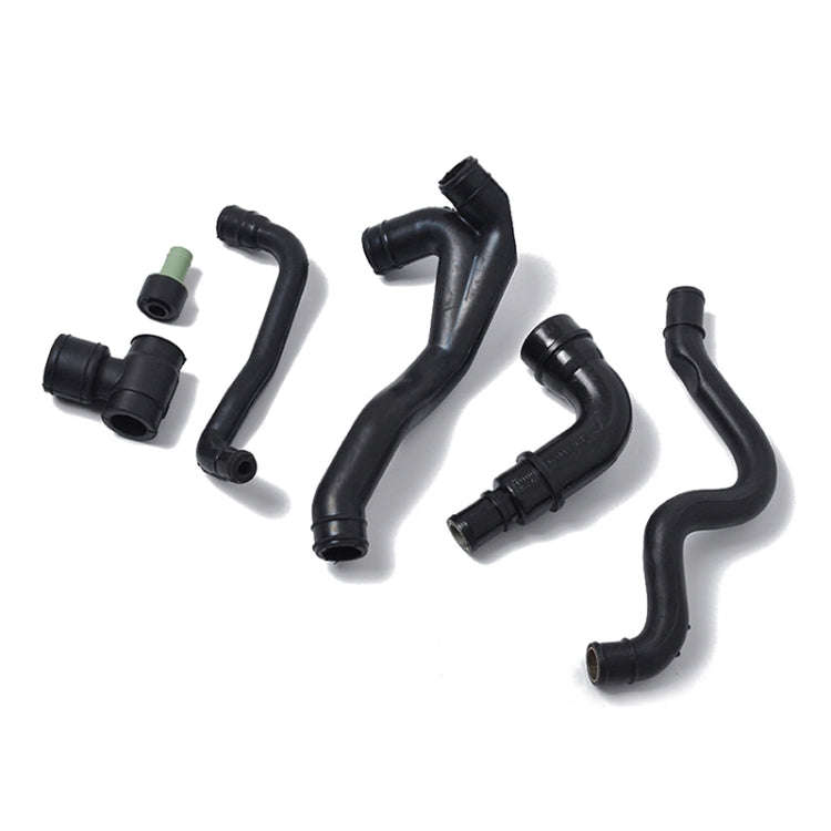 6 PCS Car Engine Crankcase Breather Pipe Hose Tube Kit 06A103213AF 06A103221AH 06A103221AF for Au...