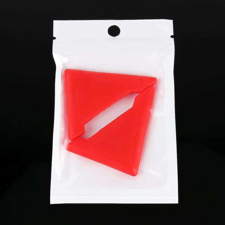 Universal Car Body Silicone Anti-collision Sticker Door corner Protector(Red)