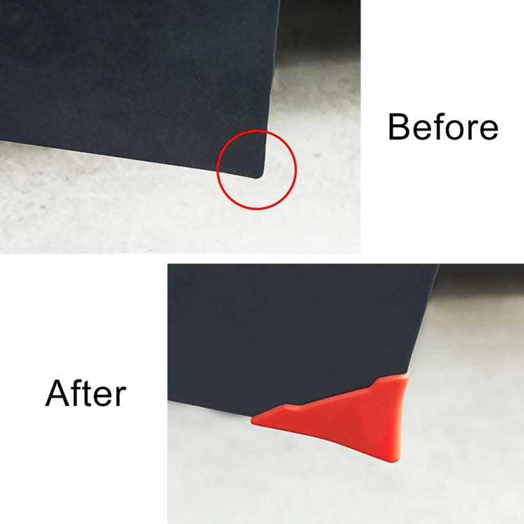 Universal Car Body Silicone Anti-collision Sticker Door corner Protector(Red)