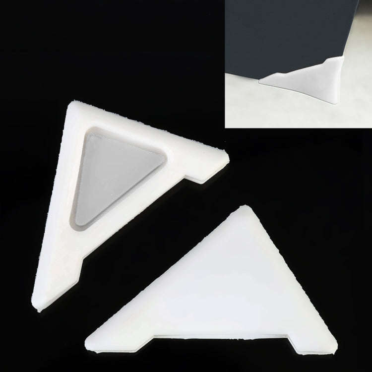 Universal Car Body Silicone Anti-collision Sticker Door corner Protector(White)