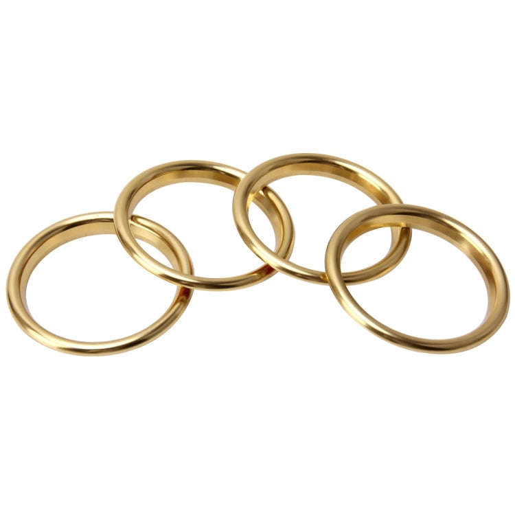 4 PCS Car Outlet Decorative Rings Aluminum Alloy Air Outlet Chrome Trim Ring Car Dashboard  Air V...