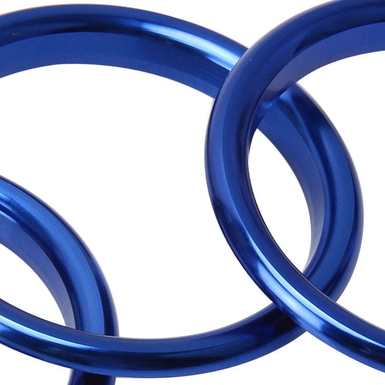 4 PCS Car Outlet Decorative Rings Aluminum Alloy Air Outlet Chrome Trim Ring Car Dashboard  Air V...