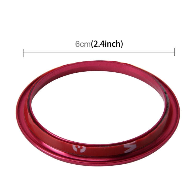 4 PCS Car Outlet Decorative Rings Aluminum Alloy Air Outlet Chrome Trim Ring Car Dashboard  Air V...