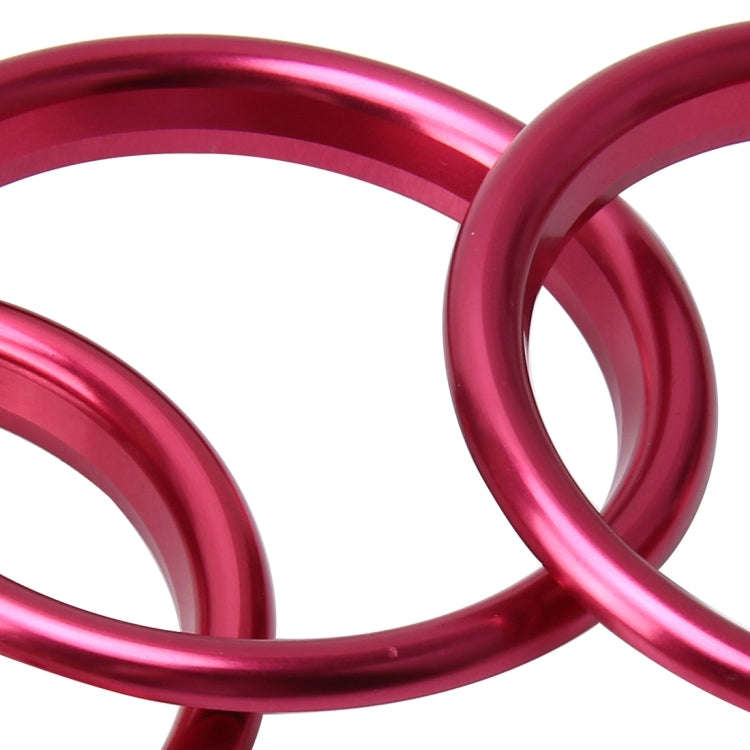 4 PCS Car Outlet Decorative Rings Aluminum Alloy Air Outlet Chrome Trim Ring Car Dashboard  Air V...