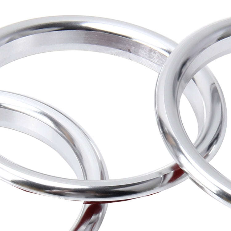 4 PCS Car Outlet Decorative Rings Aluminum Alloy Air Outlet Chrome Trim Ring Car Dashboard  Air V...