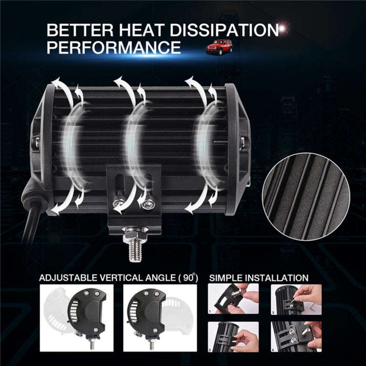5 inch 18W 24 LED Waterproof IP67 Two Bar Modified Off-road Lights Spotlight Light Car Work Light...