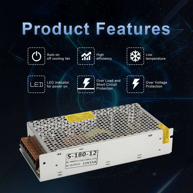 AC 110 / 220V to DC 12V 20A 240W Power Adapter AC-DC Converter Step Down Module Voltage Transform...