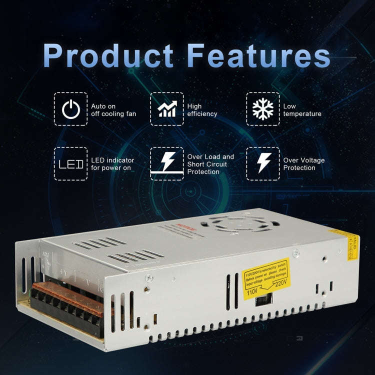 AC 220V to DC 12V 30A 360W Power Adapter AC-DC Converter Step Down Module Voltage Transformer Swi...