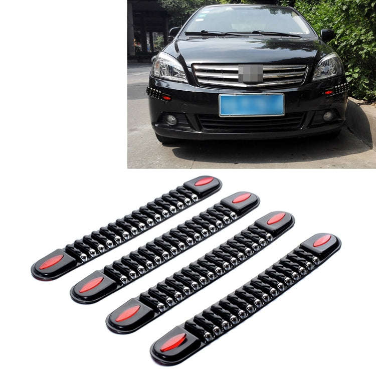 4 PCS Universal Fashion Simple Anti-collision Bar Car Body Protective Strip Car Protective Bar(Bl...