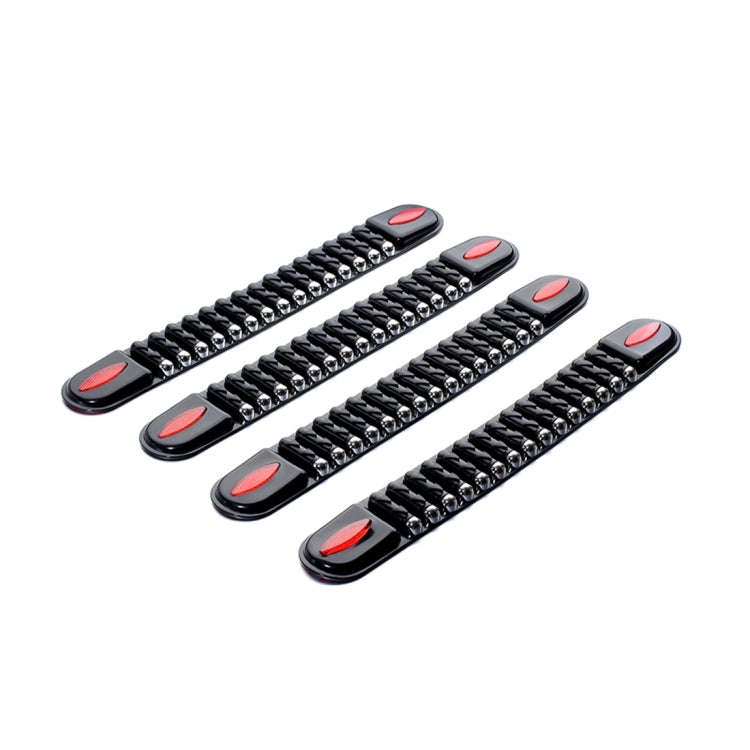 4 PCS Universal Fashion Simple Anti-collision Bar Car Body Protective Strip Car Protective Bar(Bl...