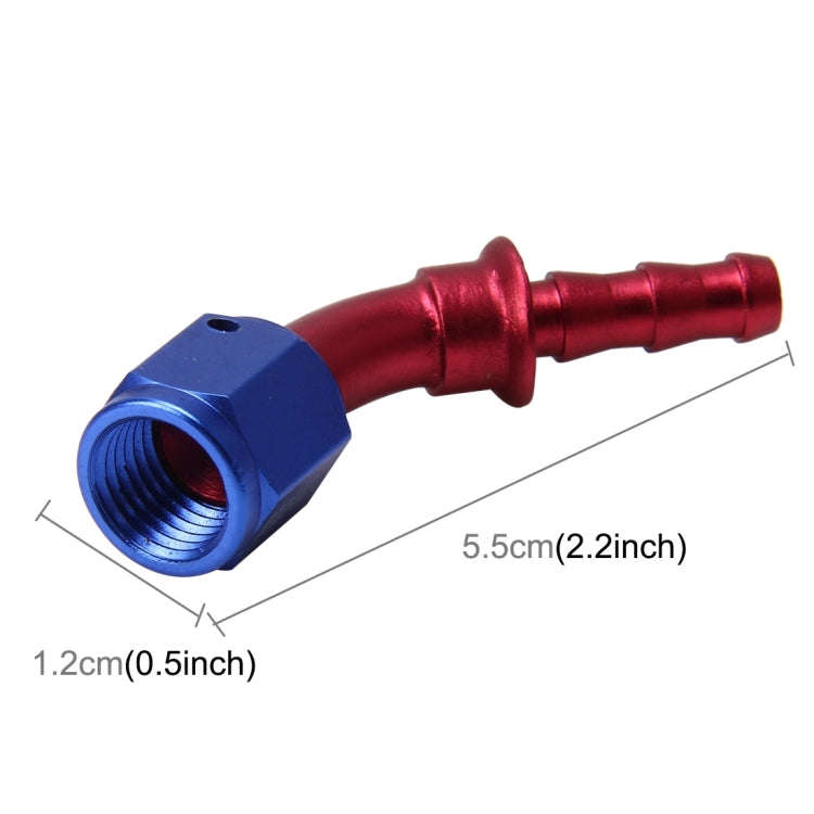 Pipe Joints 45 Degree Swivel Oil Fuel Fitting Adaptor Oil Cooler Hose Fitting Aluminum Alloy AN4 ...