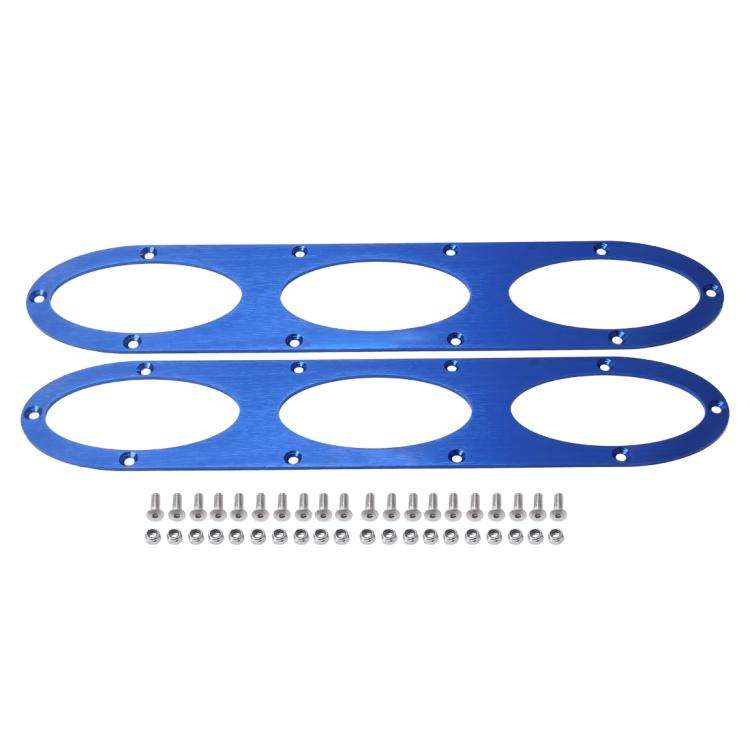 2 PCS Anti-collision Protection Decorative Bar Behind The Siege Car Decoration(Blue)