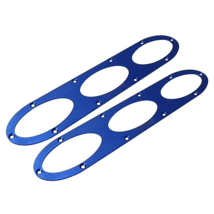 2 PCS Anti-collision Protection Decorative Bar Behind The Siege Car Decoration(Blue)