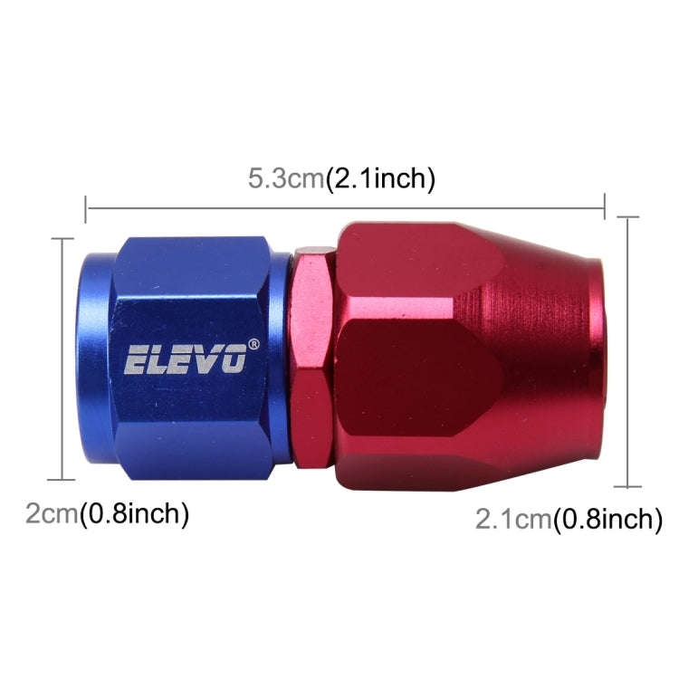 Pipe Joints 0 Degree Swivel Oil Fuel Fitting Adaptor Oil Cooler Hose Fitting Aluminum Alloy AN8 F...