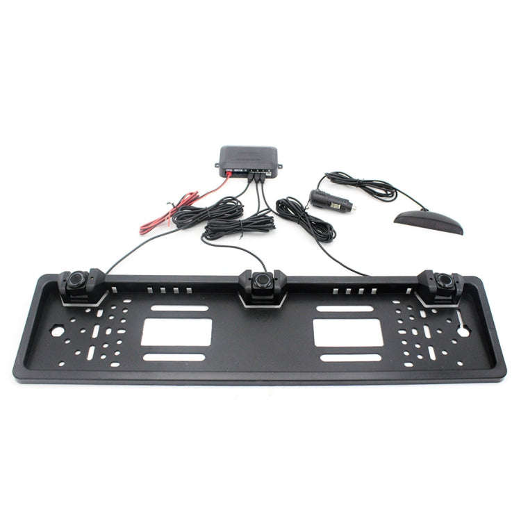 PZ300L-W Wireless Europe Car License Plate Frame Parking Sensors Reversing Radar with 3 Radar Det...