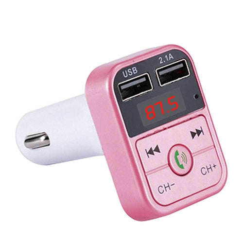B2 Dual USB Charging Bluetooth FM Transmitter MP3 Music Player Car Kit, Support Hands-Free Call  ...