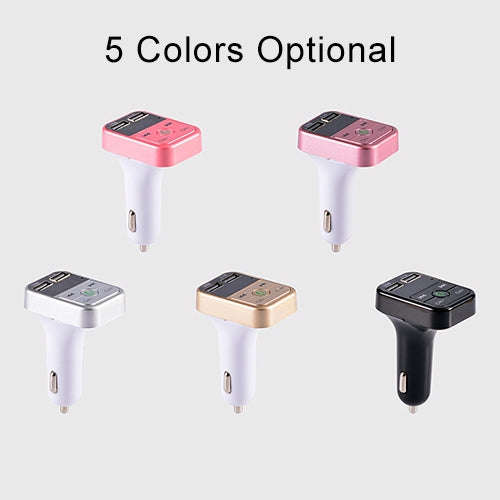 B2 Dual USB Charging Bluetooth FM Transmitter MP3 Music Player Car Kit, Support Hands-Free Call  ...