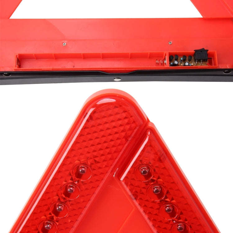Practical Car Triangle Emergency Warning Sign Foldtable Reflective Safety Roadside Lighting Stop ...