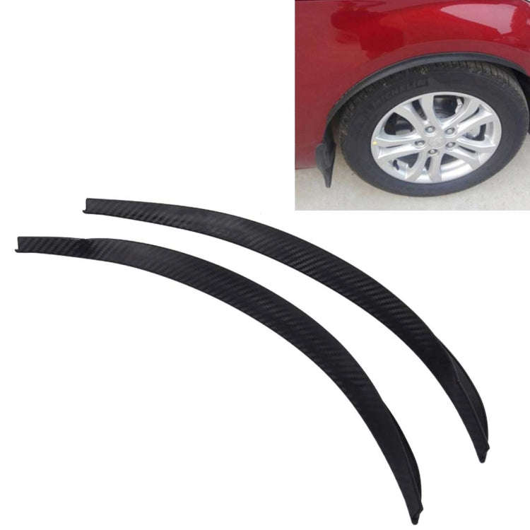 2 PCS 45cm Car Stickers Rubber Large Round Arc Strips Universal Fender Flares Wheel Eyebrow Decal...