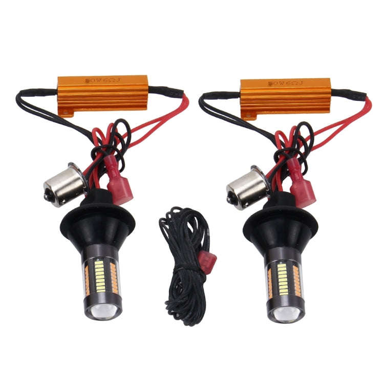 2PCS 1156/Ba15s 5W 300LM 66LEDs SMD-4014 Car Tail Bulb Turn Signal Auto Reverse Lamp Daytime Turn...